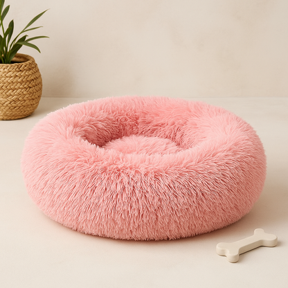 Calming Donut Bed for Dogs & Cats